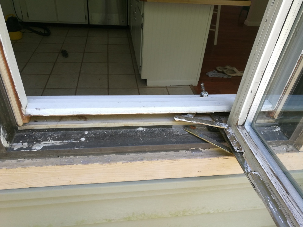 Wood How to remove window wood trim to replace crank operator Love