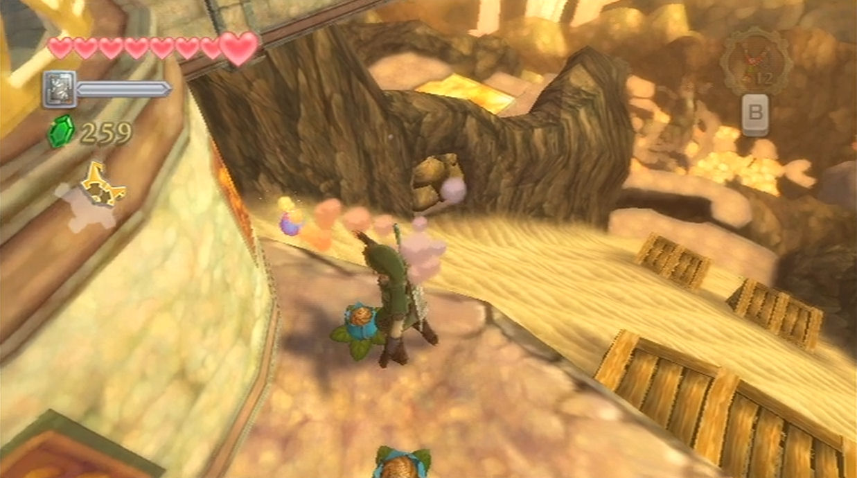 zelda skyward sword Where do I find the 5 Pieces of Key, required to enter the Earth Temple