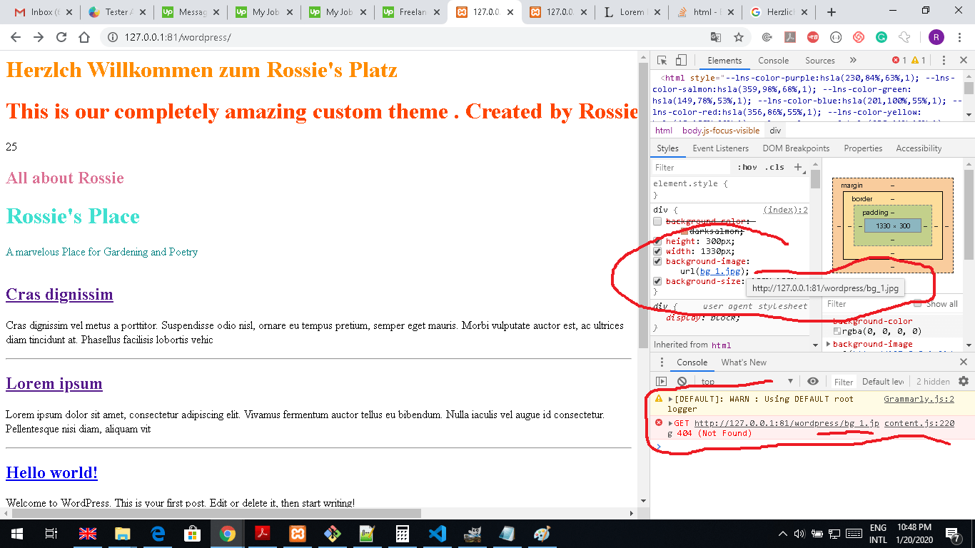 html Background image not showing in chrome Stack Overflow