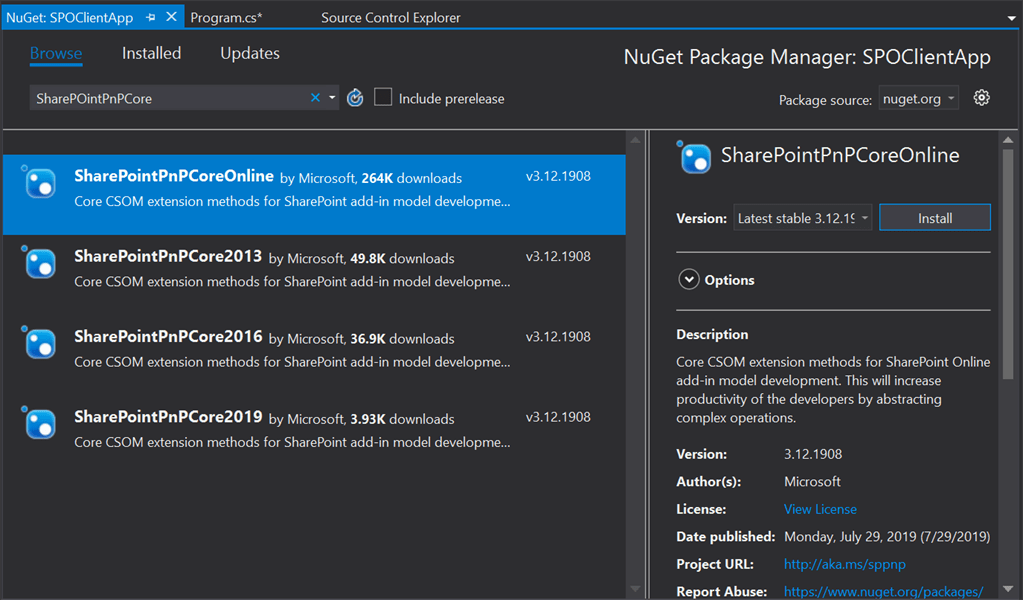 sharepoint online is raising this error
