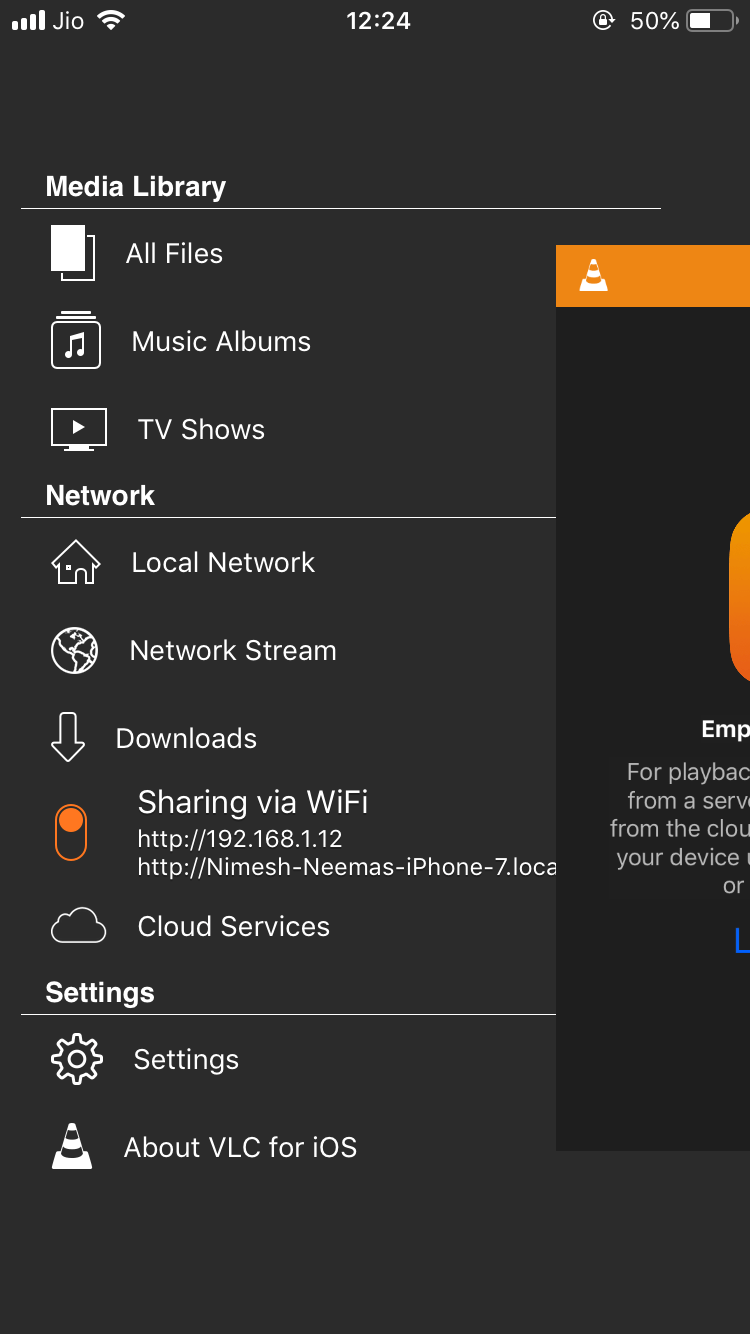 ios Transfer MKV files to VLC player on iPhone using Airdrop Ask