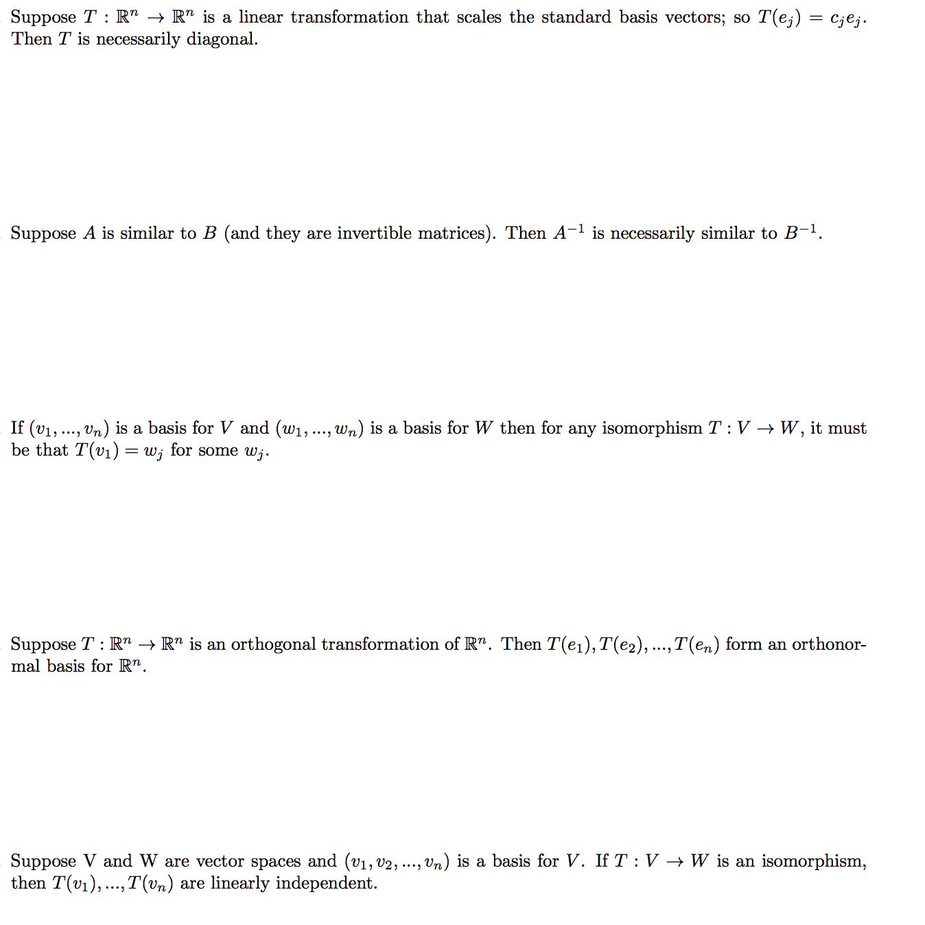 matrices True and False. Linear Algebra question Mathematics Stack Exchange