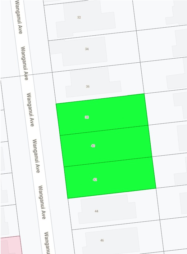 javascript How to show street numbers over the colored polygon in