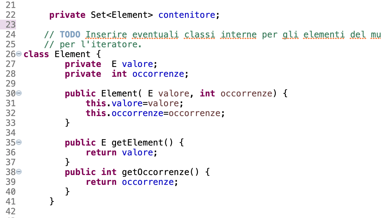 java implement Multiset using HashSet Stack Overflow