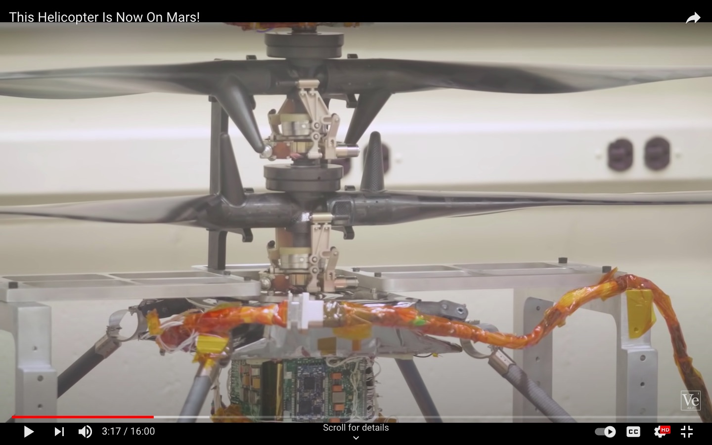 mars Ingenuity Test Stand and Stroboscopic lightning Space