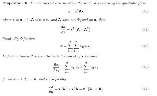 Matrix calculus proof. Could someone help me please? Mathematics