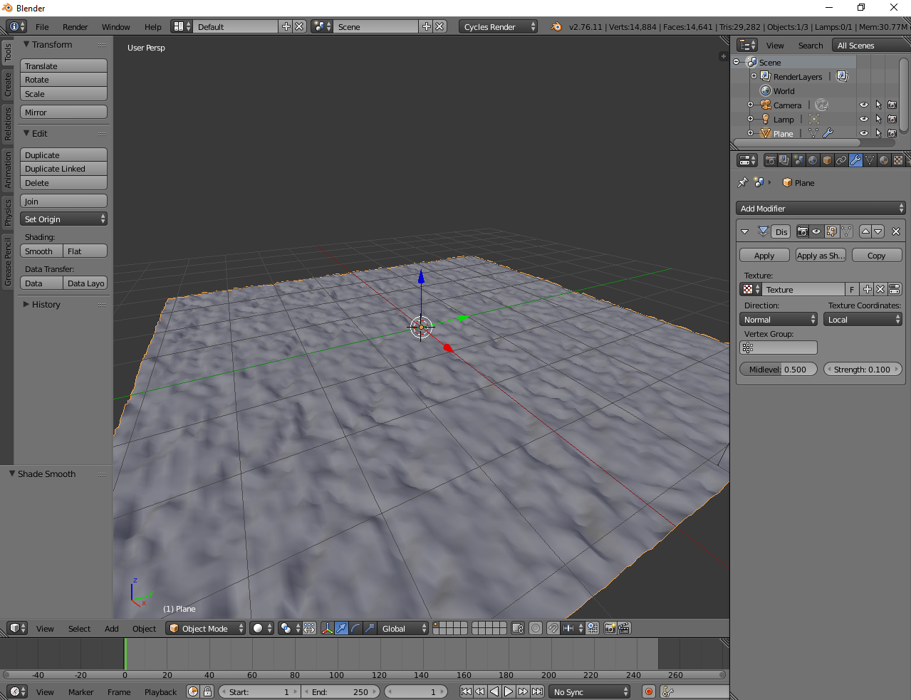 texture baking Turn cycles normal map into geometry displacement