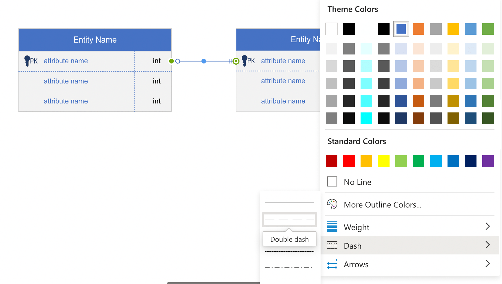 Visio stencils crow's foot database notation download eromvp
