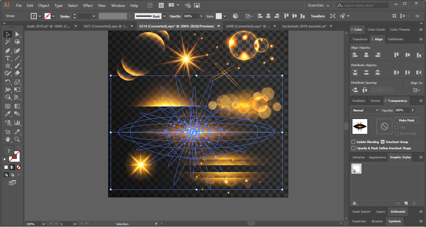 How to copy light effect from one file to another without losing