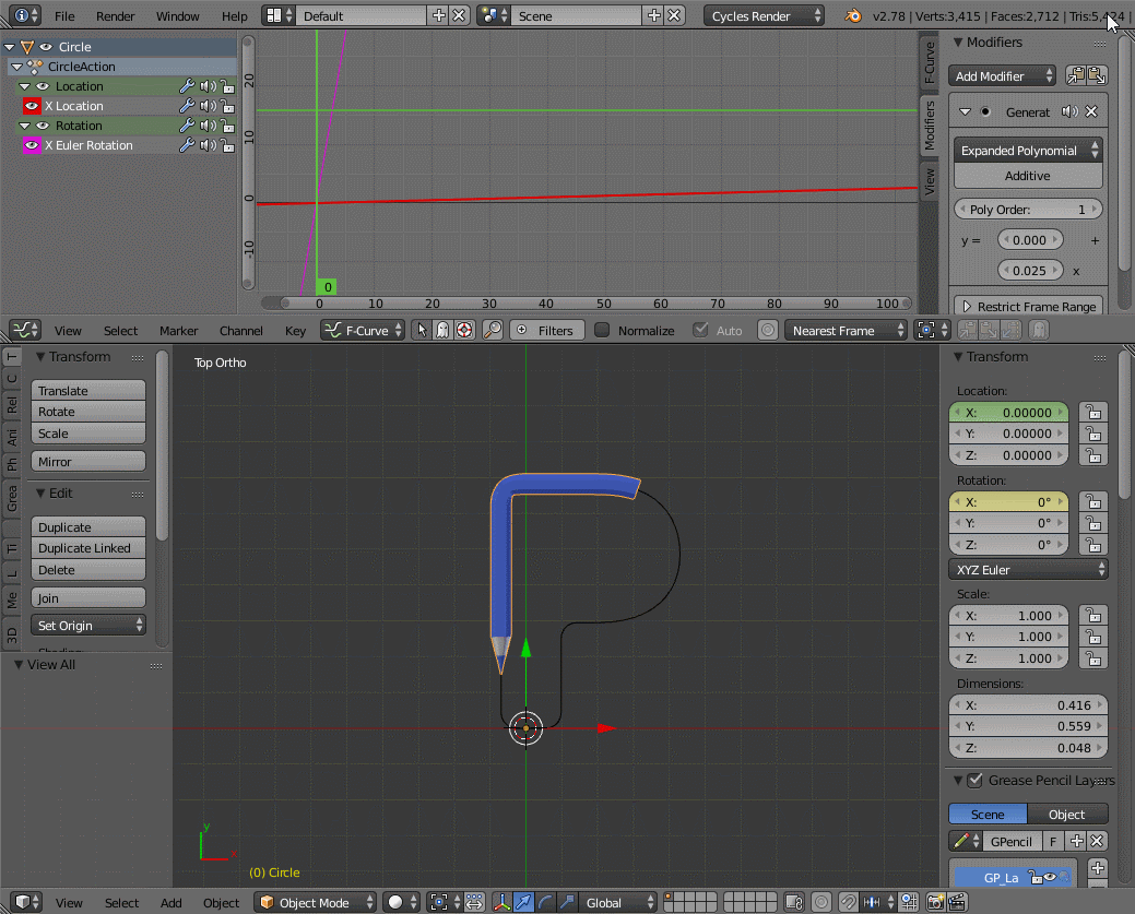 animation Animate object along path and deform accordingly Blender