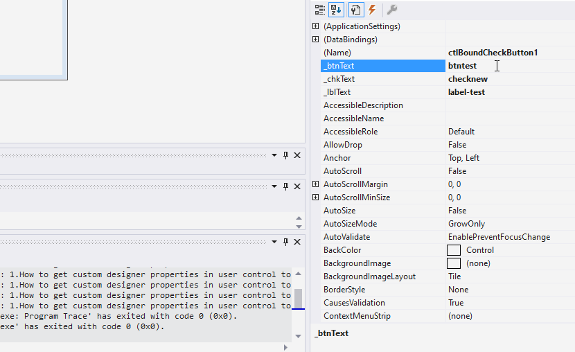 c How to get custom designer properties in user control to have
