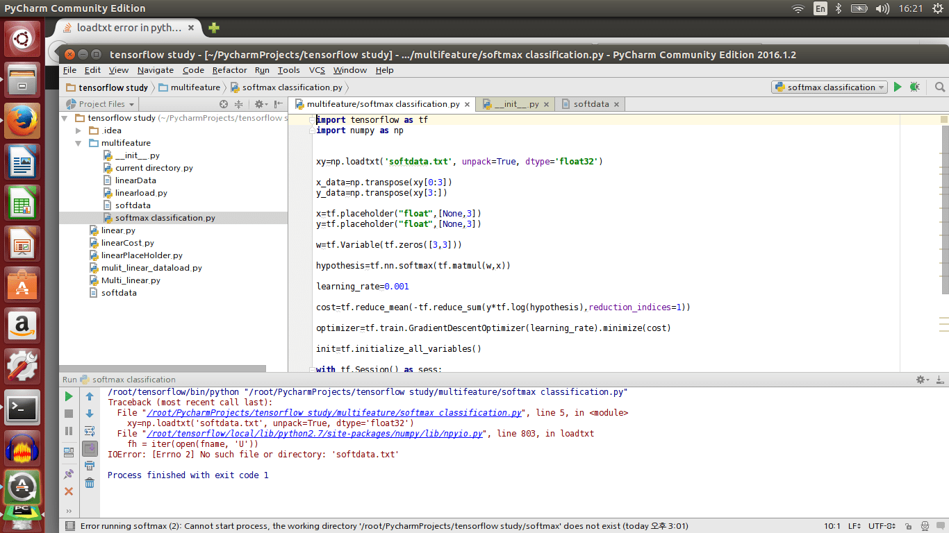 pycharm loadtxt error in python Stack Overflow