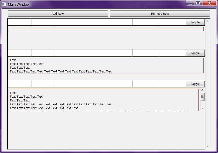 c++ QScrollArea vertical sizePolicy Fit contents up to maximum