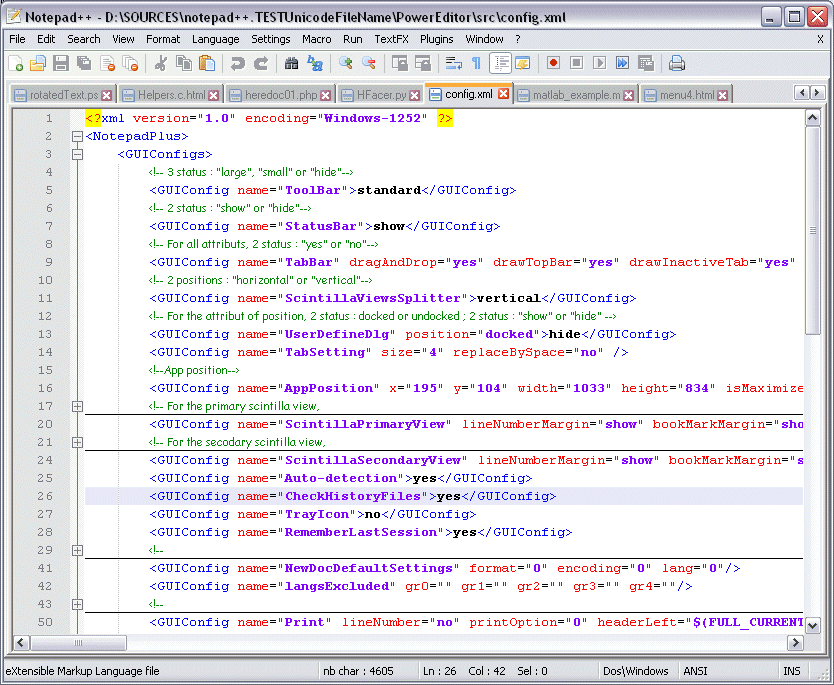 syntax highlighting TextMate indentation "navigation" as in Notepad++