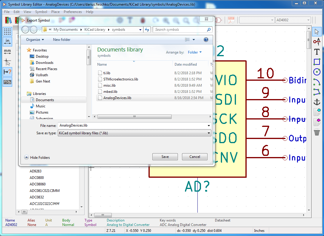 Electronic Kicad Custom library folder Valuable Tech Notes