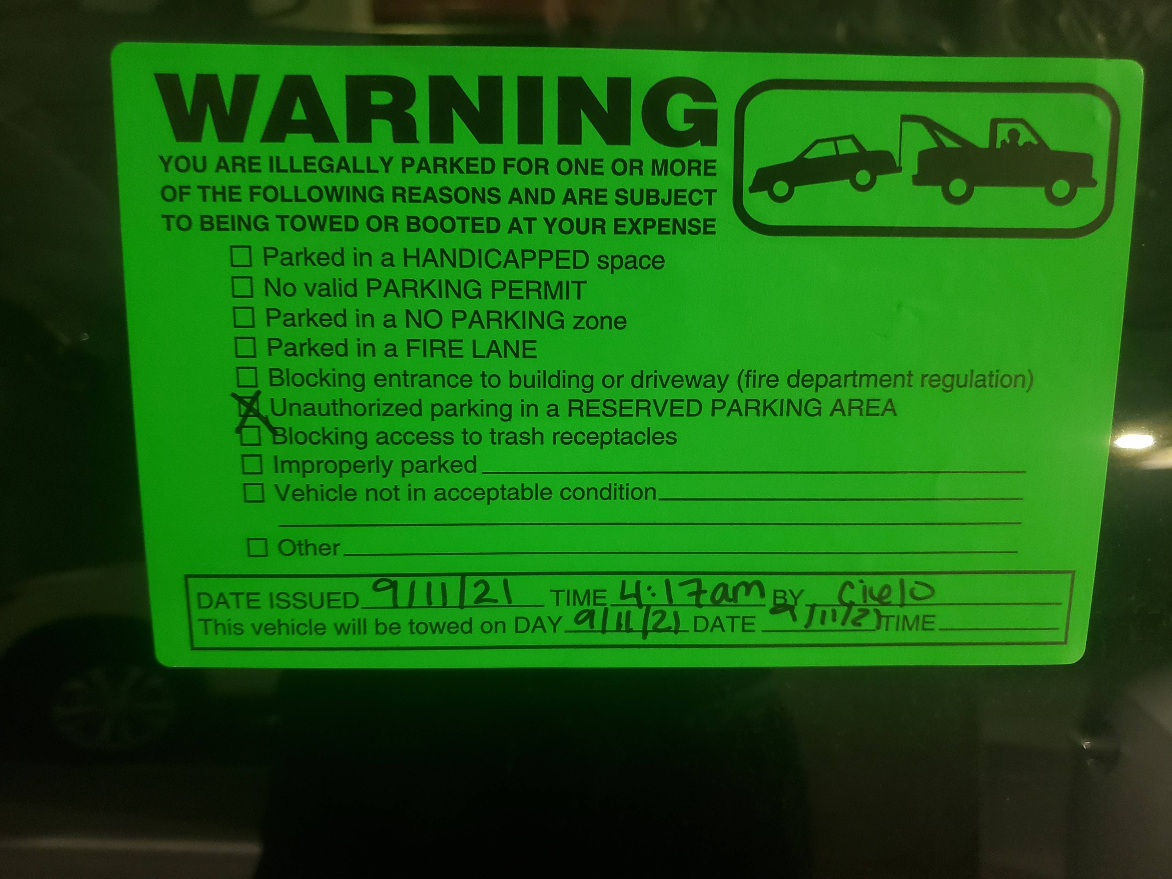 united states If someone erroneously places a sticker on my car, are