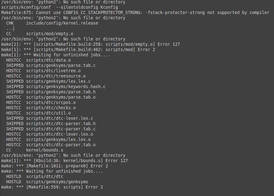 problems with building the android kernel Stack Overflow