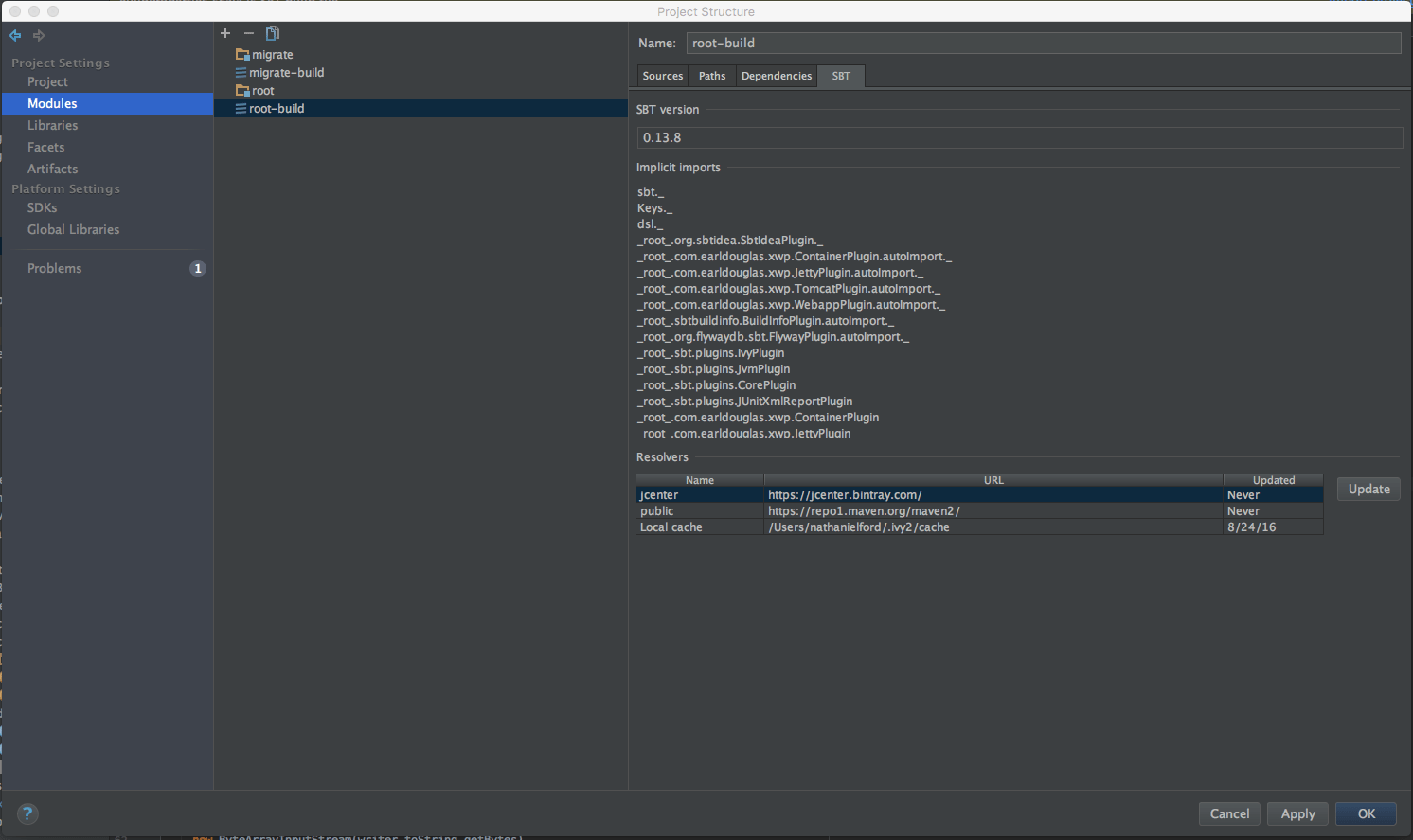 scala Using SBT for and libraries for the first time lots of errors