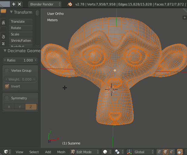 polycount How to decrease the polygon count on my mesh? Blender