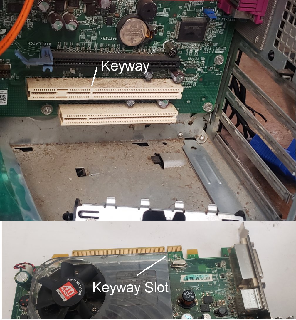 pci express PCIe Connectors Don't Match Up (?) Super User