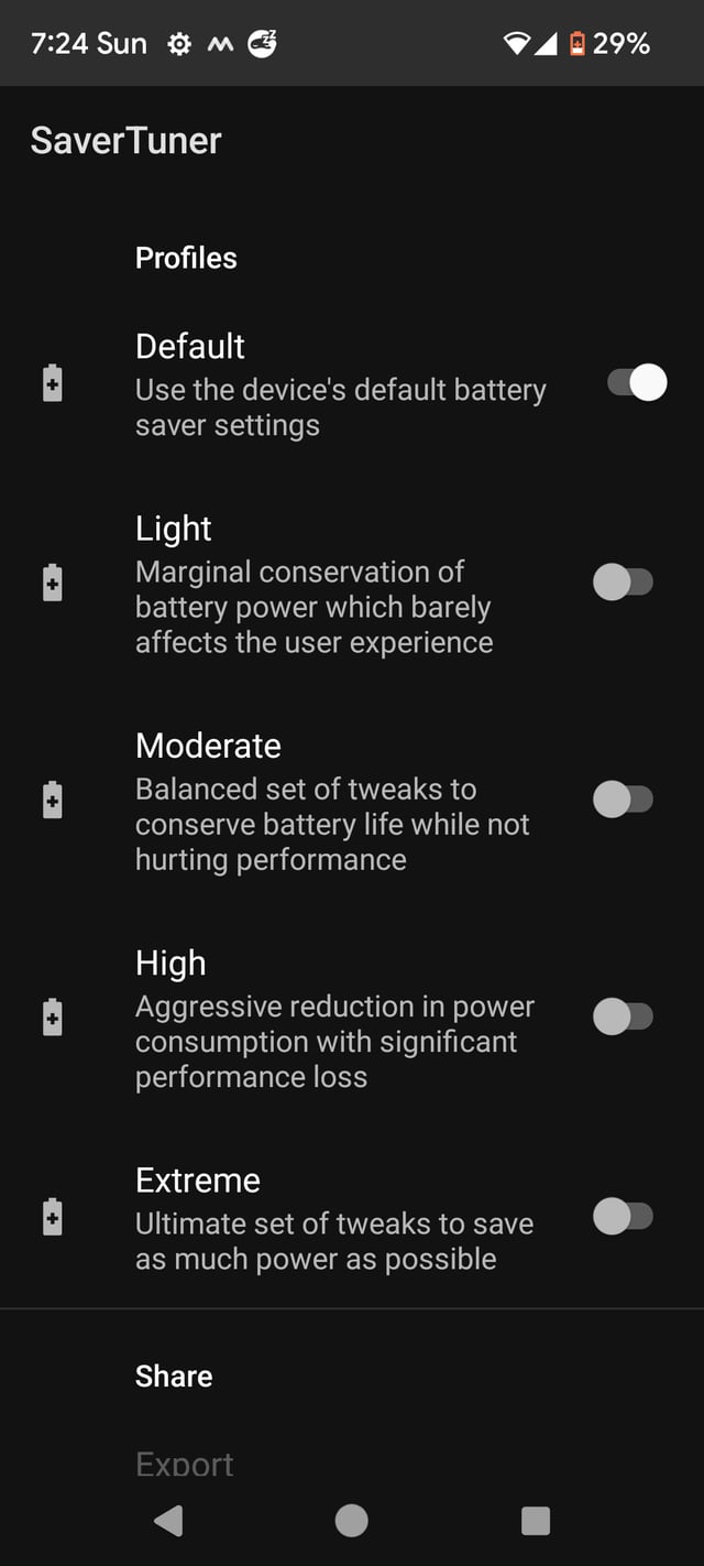 How to keep "Battery Saver" mode enabled, even when charging - Android