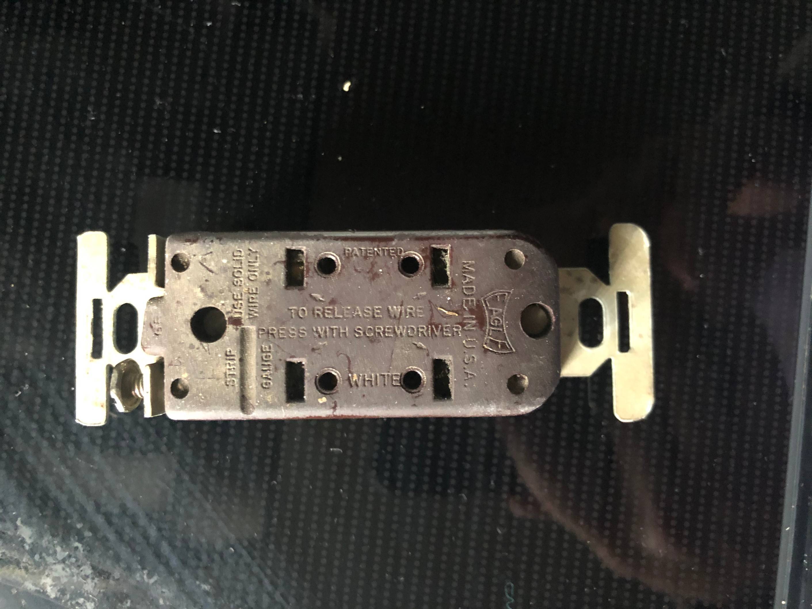 Electrical Unsure why GFCI outlet is showing orange indicator Love