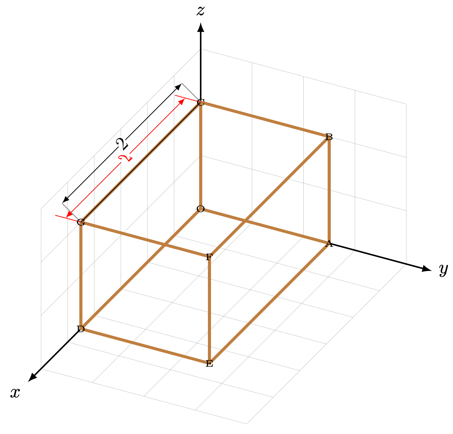 tikz pgf Dimension Lines in 3D drawings TeX LaTeX Stack Exchange