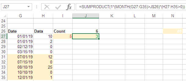 worksheet function Excel "IFS" criteria values using
