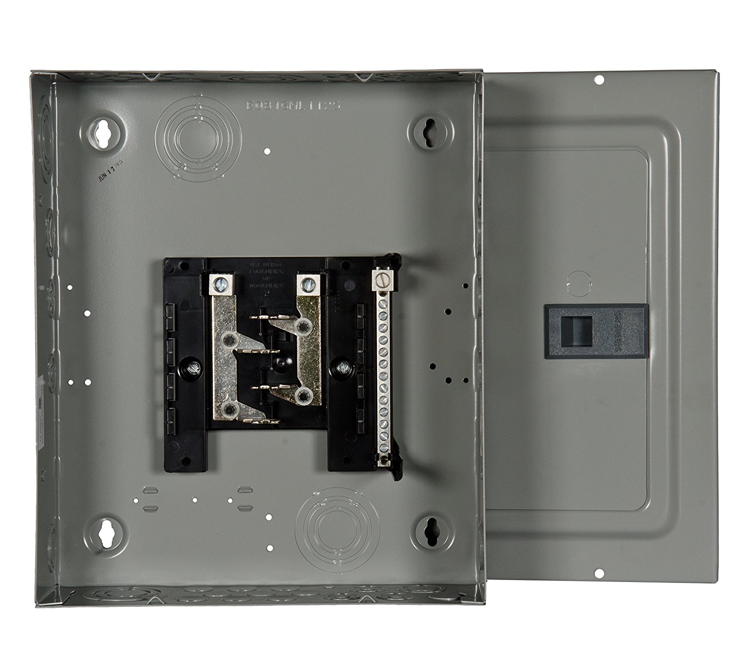 Electrical Single neutral bus bar in subpanel with 2 columns of