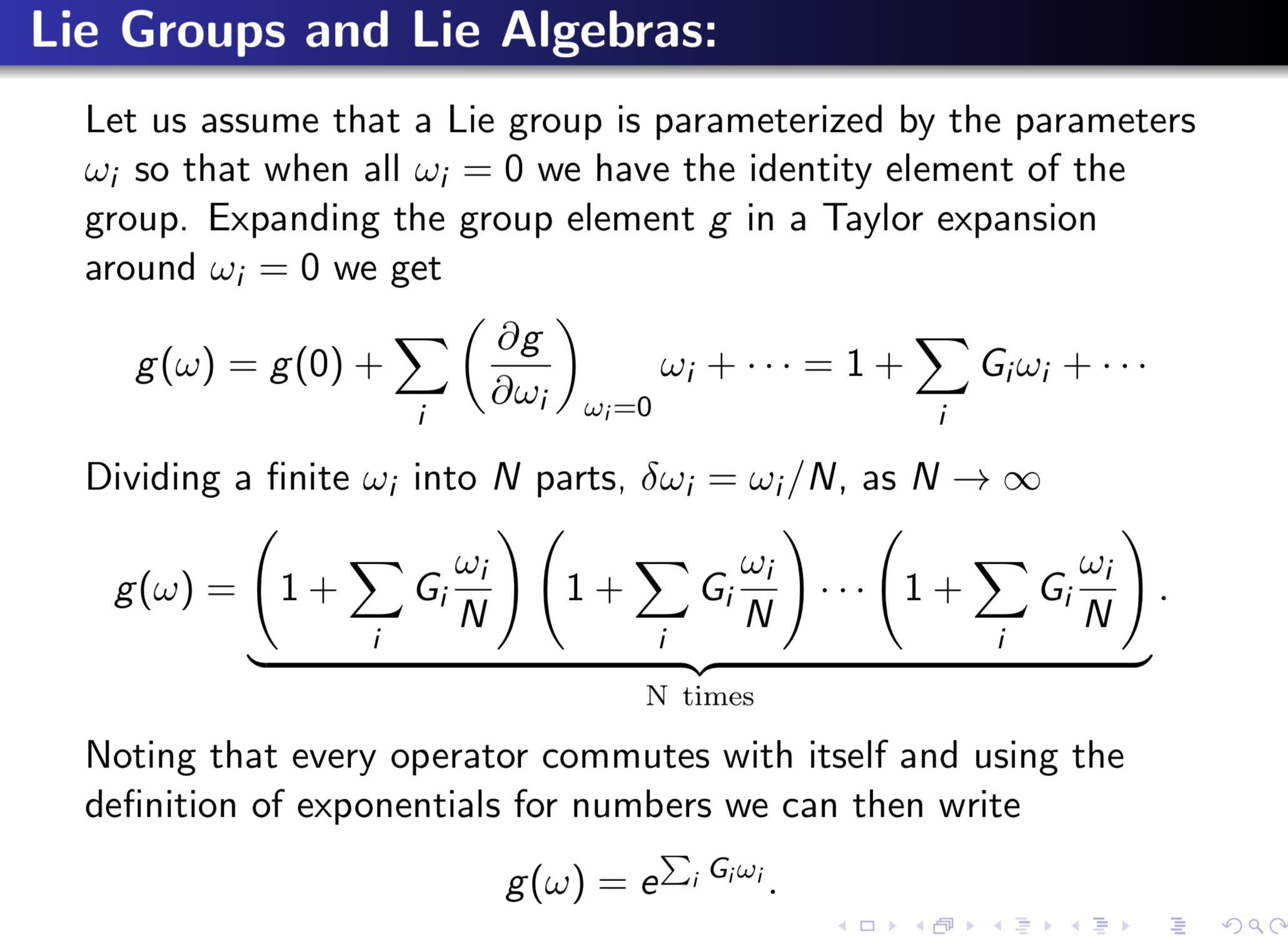 lie algebra Do Lie Groups need to satisfy the “addition property