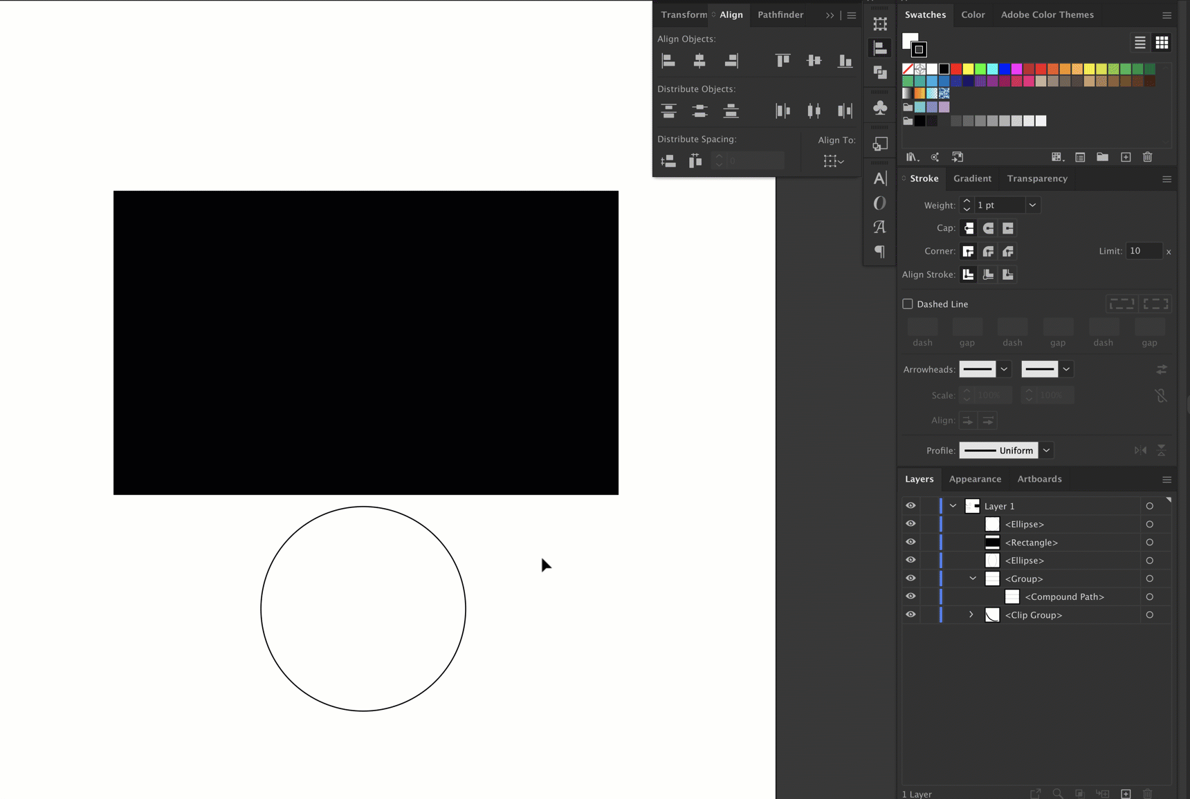 Adobe Illustrator How to center a shape inside another Graphic