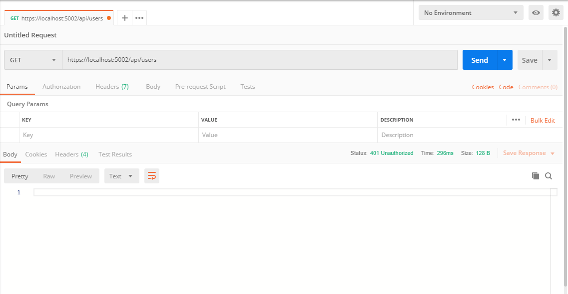 c Why don't my unauthorized controllers return 401 Core