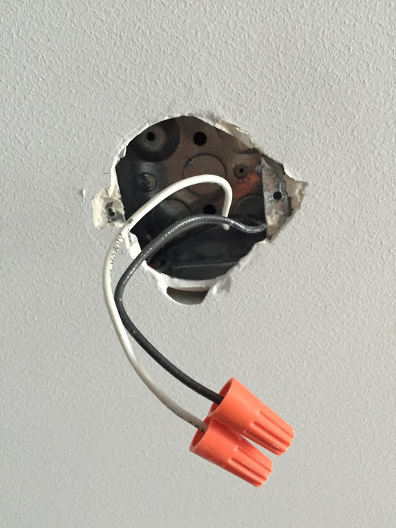 electrical Trying to install Cooper surface LED down light to ceiling