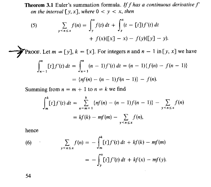 [Math] Euler’s summation formula proof Math Solves Everything