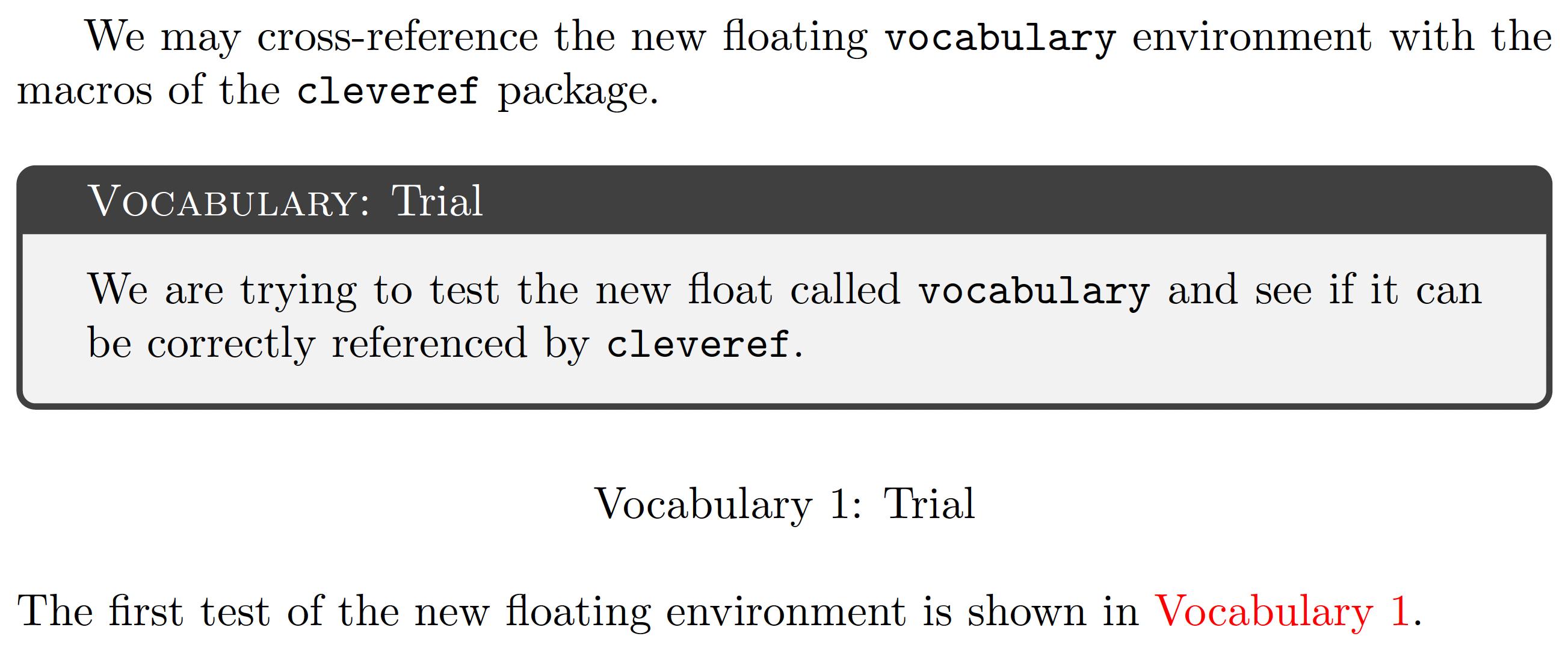 cross referencing Package `cleveref` does not display the name of a