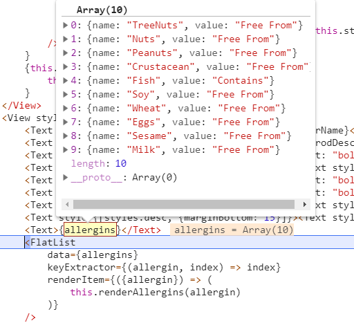 reactjs Objects are not vaild as a React child in a flatlist? Stack