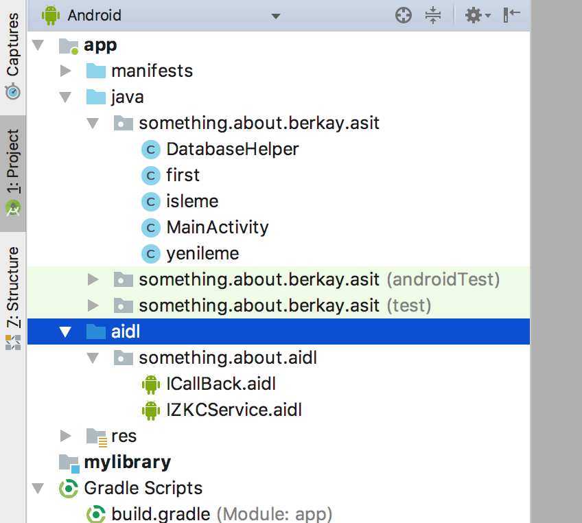 How to load aidl files to Android Studio Stack Overflow