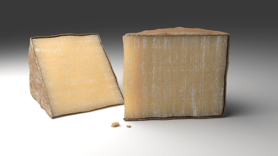 rendering Approach for a Cheese material with SSS in Cycles