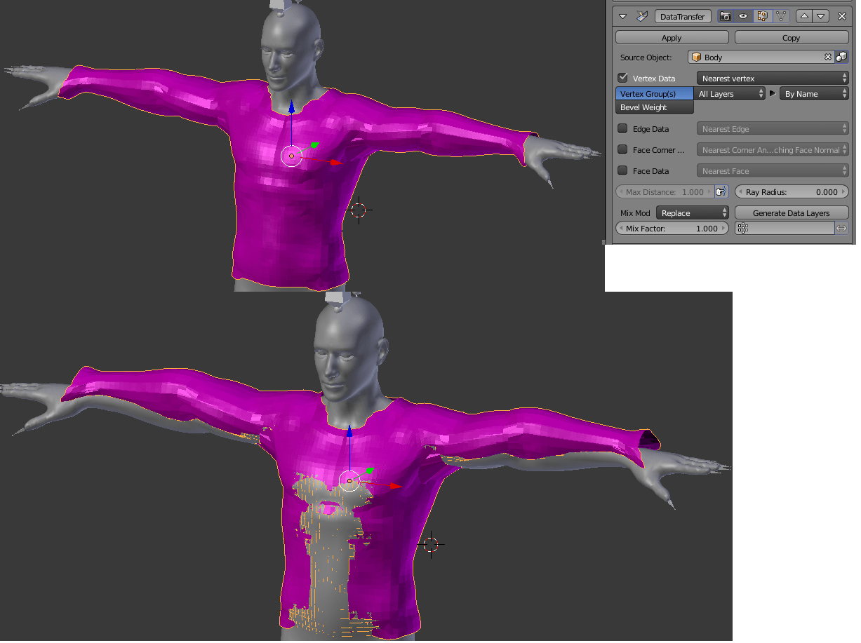 armature Rigging Clothes To A Character Blender Stack Exchange