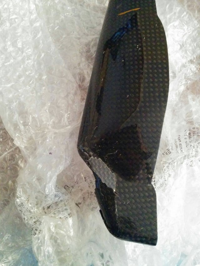 motorcycle How can I repair cracked/broken nonstructural carbon