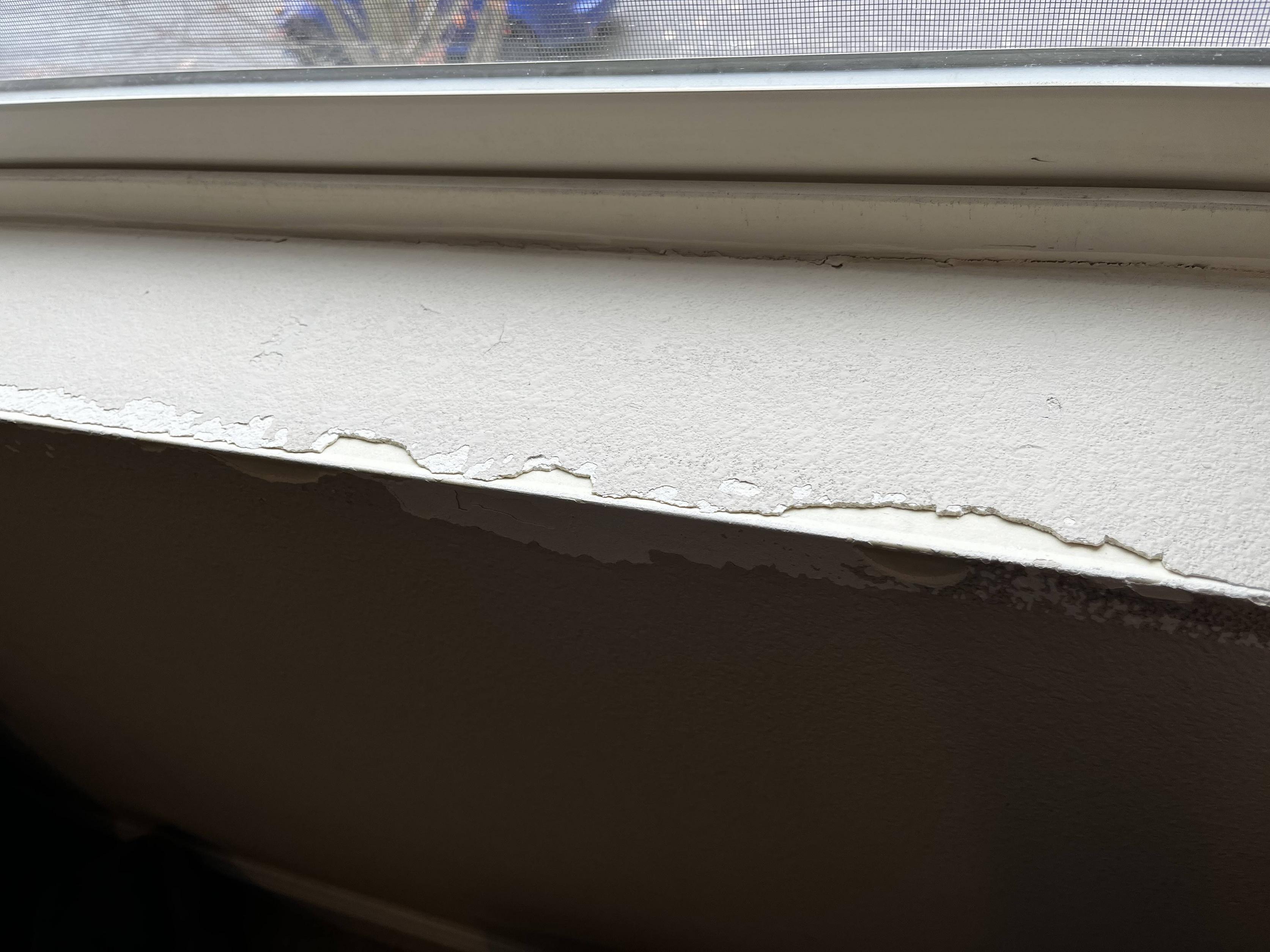 Adhesive babyproofing foam took out chunks of paint/wall at windowsill