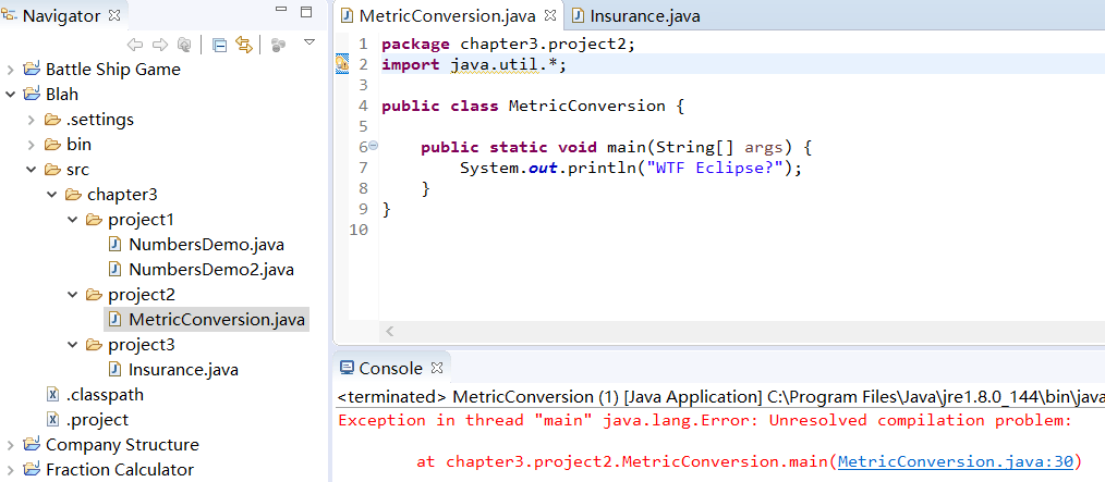 eclipse Why does Java not compile my code? Stack Overflow