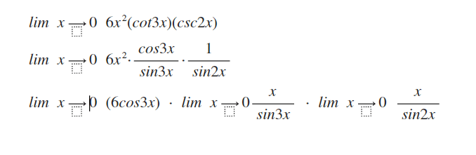 calculus Manipulating trig limit functions Mathematics Stack Exchange