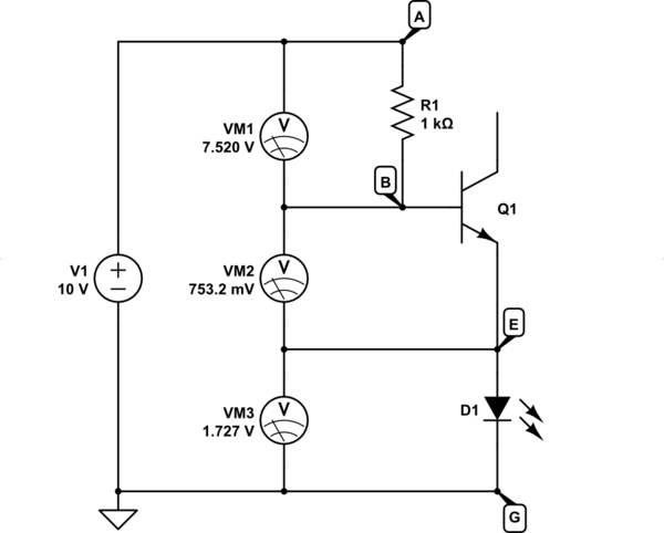 voltage divider - LDR and 2N2222A (beginner) - Electrical Engineering