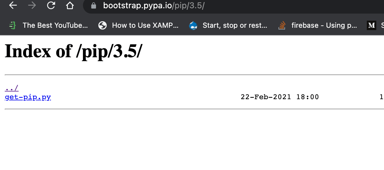Installing pip is not working in python