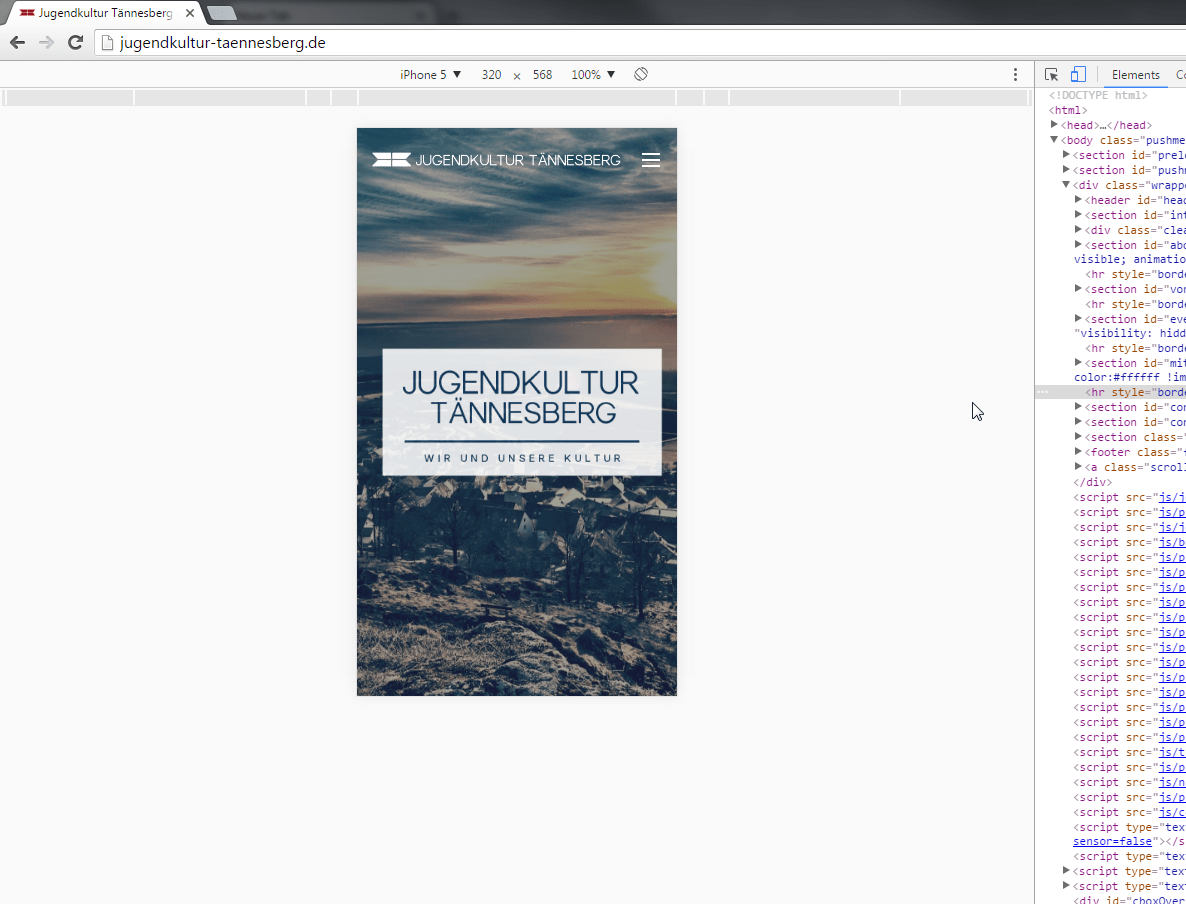 javascript CSS workaround for iPhone responsive design bug Stack