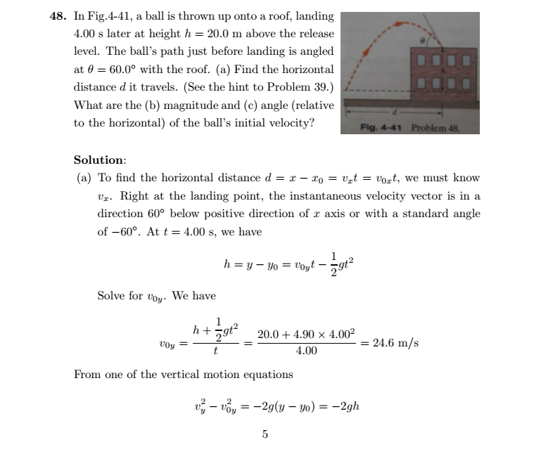 projectile Why did they use two separate vectors to calculate the