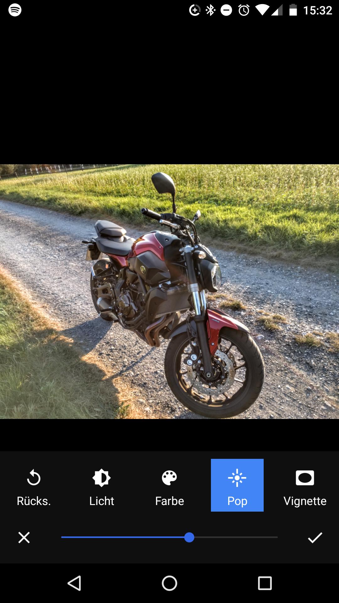 What exactly does the pop filter in google photo editor do and how can