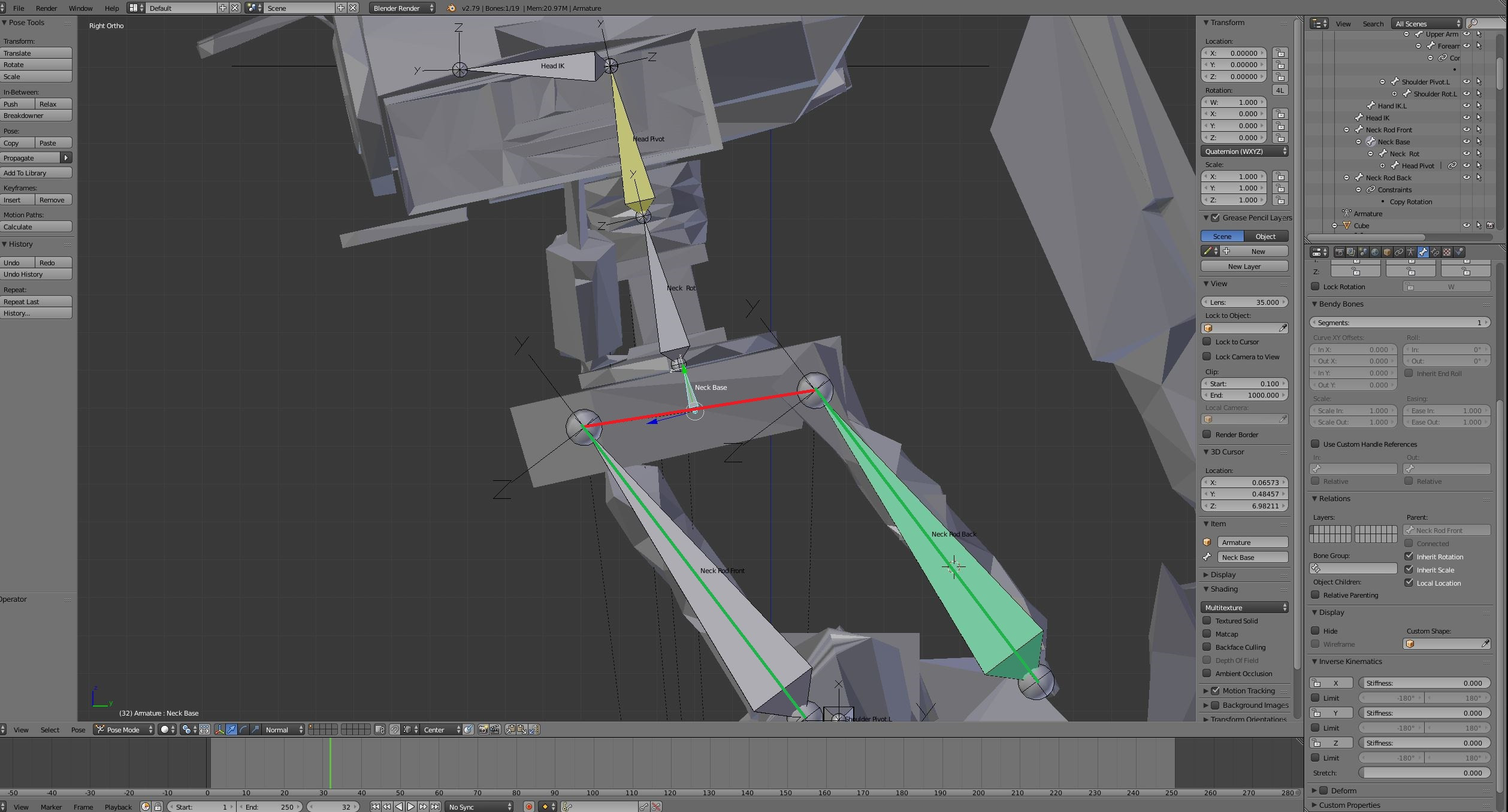 rigging Bone Parallelogram Connection Translations and Parenting