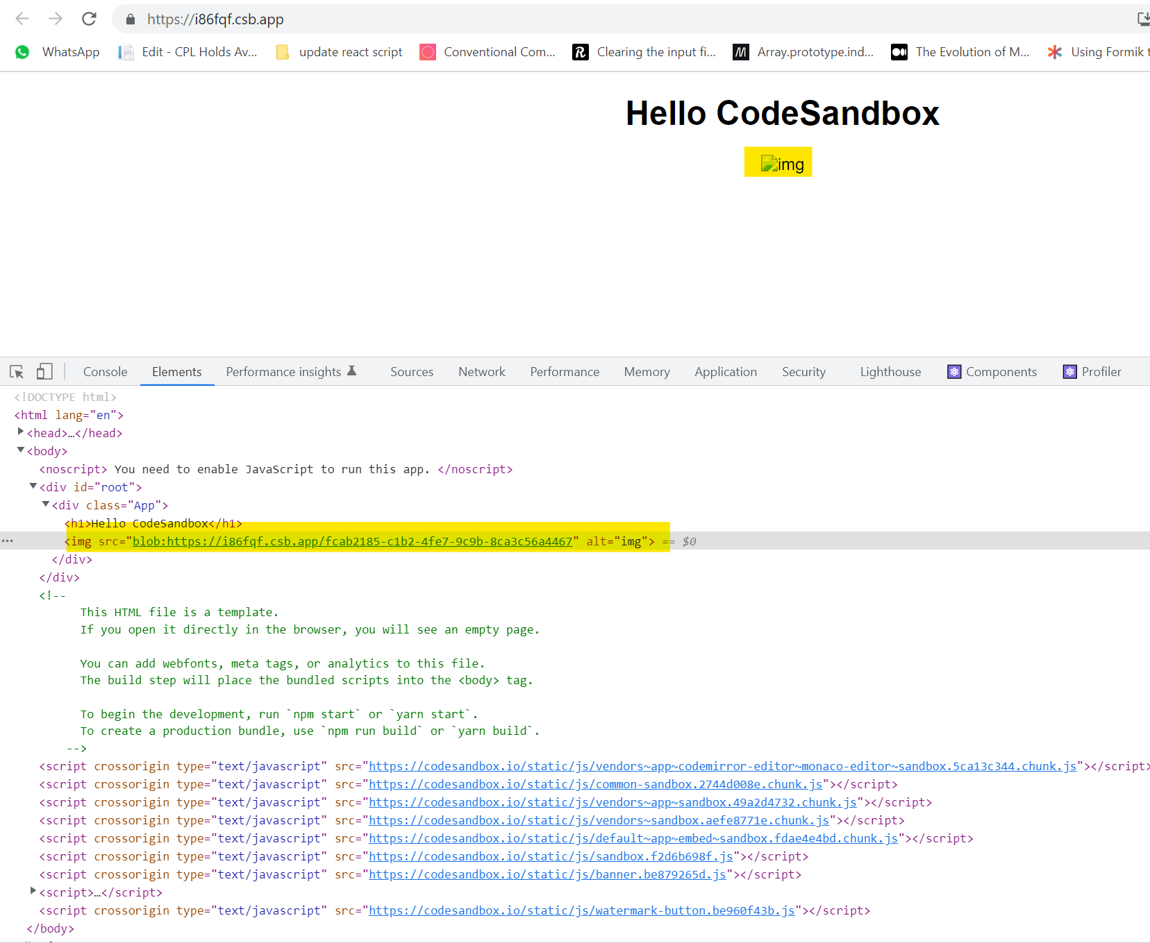 javascript React JS rendering an image from blob Stack Overflow